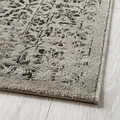 MANSTRUP Rug, short pile, patinated grey/floral pattern, 80x200 cm