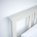 HEMNES Bed frame with mattress, white stain/Valevåg extra firm, 160x200 cm