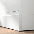 HAVSTA Storage comb w sliding glass doors, white, 242x47x212 cm