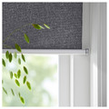 FYRTUR Block-out roller blind, wireless, battery-operated grey, 80x195 cm
