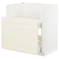 METOD Bc f BREDSJÖN sink/2 fronts/2 drws, white/Bodbyn off-white, 80x60 cm