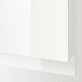 METOD High cab f oven w 2 doors/shelves, white/Voxtorp high-gloss/white, 60x60x220 cm