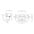 GoodHome Outdoor Wall Lamp Candiac 2 x 380 lm IP44, graphite