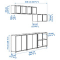 EKET Storage combination with feet