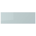 KALLARP Drawer front, high-gloss light grey-blue, 60x20 cm