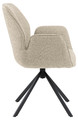 Swivel Chair Aura with Armrests Aura, beige