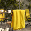DAGGKÅPOR Throw, bright yellow, 130x170 cm