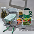 HAVSTOBIS Lunch box, transparent/light green, 700 ml