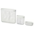 SKÅDIS Storage basket, set of 3, white