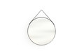 Round Mirror with Metal Frame Nicole 80cm, black