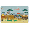 SANDLÖPARE Desk pad, multicolour animals on the savannah, 38x60 cm