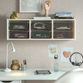 TROFAST Wall storage, white/dark grey, 99x21x30 cm