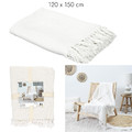 Blanket Throw Waffle, white