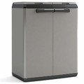 Keter Split Basic Recycling Cabinet, black/grey
