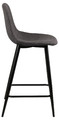 Bar Stool Wilma, grey/black