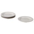 SANDSKÄDDA Side plate, light grey-beige, 20 cm, 4 pack