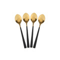 Cutlery Set Cerise 16pcs, black-gold