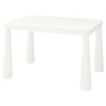 MAMMUT Children's table, in/outdoor white, 77x55 cm
