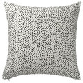 BJÖRKGRÅMAL Cushion cover, white/black, 50x50 cm