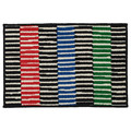 VÄNDPLATS Door mat, multicolour/stripe, 40x60 cm
