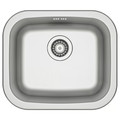 FYNDIG Single-bowl inset sink, stainless steel, 46x40 cm