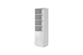 Shelving Unit Bookcase Asha 50cm, high-gloss white