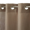 Curtain GoodHome Kippens 140x260cm, brown