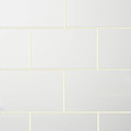 Glazed Tile Alexandrina Cersanit 25 x 40, white, 1.2 m2