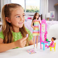 Barbie Teacher Doll With Brunette Fashion Doll JCR76 3+
