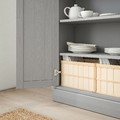 HAVSTA Cabinet with base, grey, 81x37x134 cm