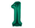 Foil Balloon Number 1, green