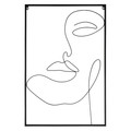 Metal Picture Wall Decoration Arty, black