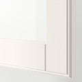 OSTVIK Glass door, white, clear glass, 60x38 cm