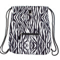 Drawstring Bag School Shoes/Clothes Bag Zebra