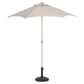 Garden Parasol Umbrella GoodHome Carambole 200 cm, beige