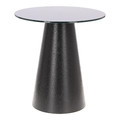 Coffee Table Soleilo 60cm, glass, round, black