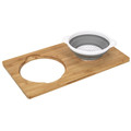 Bamboo Chopping Board with Integrated Sieve