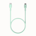 GREEN CELL Cable USB-C-USB-C PowerFlex 100W, silicone, 1.2m, green