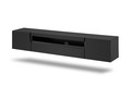 Wall-Mounted Cabinet Loftia 200 cm, black/matt black