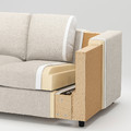 VIMLE 4-seat sofa with chaise longue, Hallarp beige