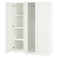 PAX / GULLABERG Wardrobe combination, white/white, 150x60x201 cm