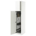 METOD High cabinet with cleaning interior, white/Ringhult white, 40x60x200 cm