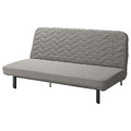 NYHAMN 3-seat sofa-bed, with pocket spring mattress, Knisa grey/beige