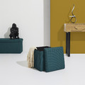 Folding Storage Pouffe Vels Atom, turquoise