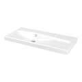 GoodHome Mila Single Bowl Countertop Basin 100cm