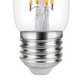 Diall LED Bulb C35 E27 6 W 470 lm, warm white