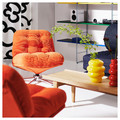 DYVLINGE Swivel armchair, Kelinge orange