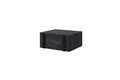 Wall-Mounted Bedside Table Verica Set of 2, charcoal/black handles