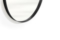 Round Mirror with Metal Frame Nicole 60cm, black