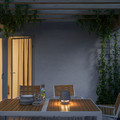 VAPPEBY Bluetooth speaker lamp, outdoor/grey